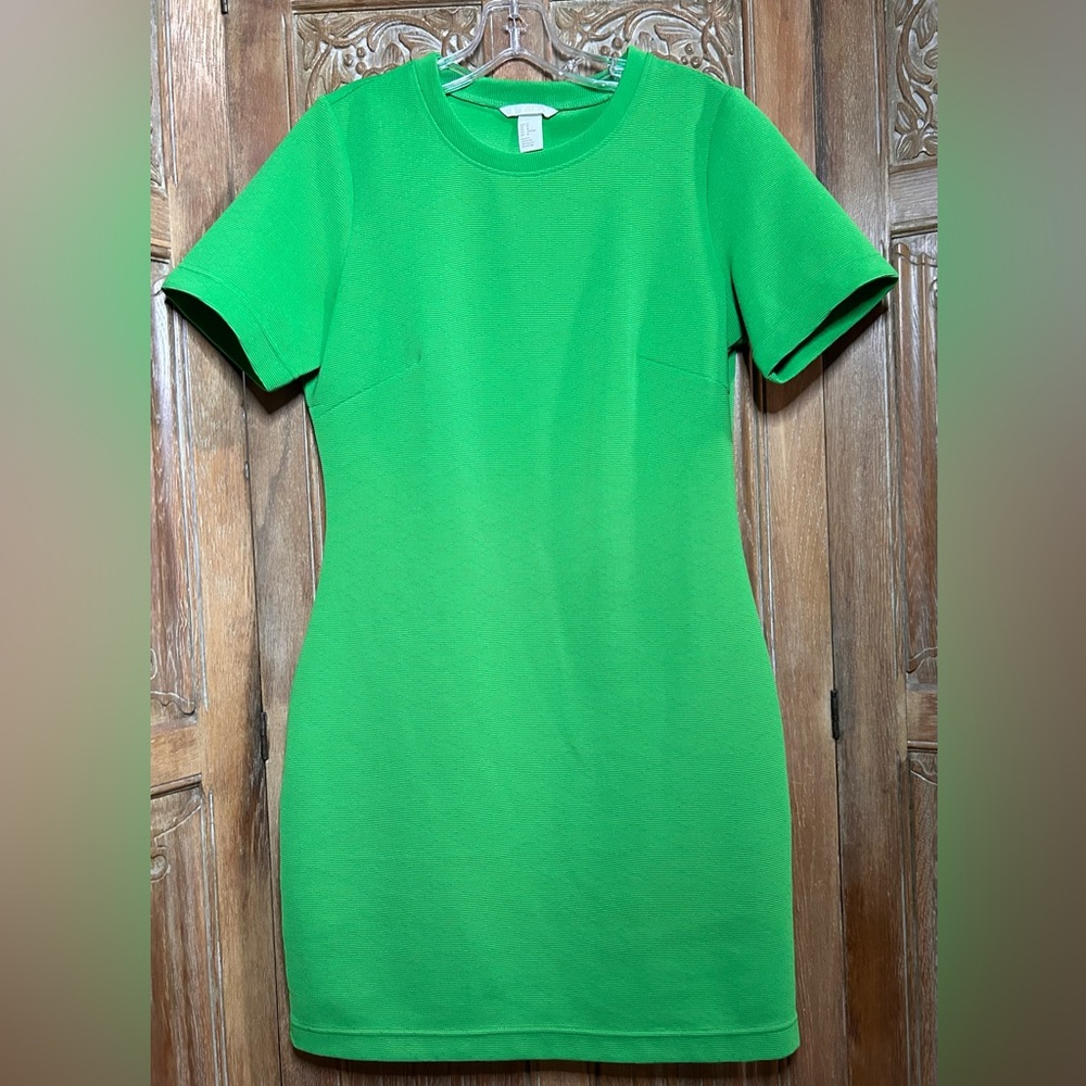 H&M Green sheath Dress- Medium
